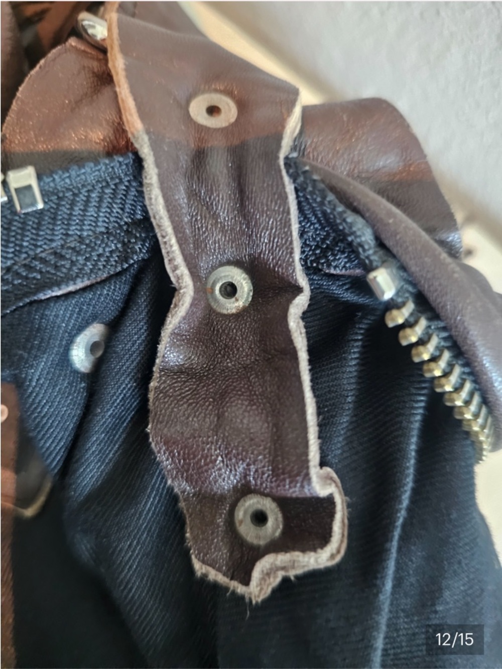 Free People Pelechecoco Cherokee/Elouise Hobo Fringe Vintage Brown Leather Bag - Picture 11 of 14